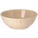 A tan Carlisle melamine nappie bowl on a white background.