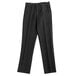 A pair of Henry Segal black low-rise tuxedo pants with a zipper.