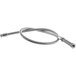 A 60" stainless steel flexible hose with metal connectors.