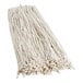 A white Choice natural cotton wet mop head with a screw-on band.