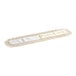 A white Choice natural cotton dry dust mop head with fringes.