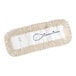 A white Choice dry dust mop head with a blue handle.
