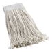 A Choice white cotton wet mop head.