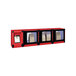 a red box with a rectangular object with a window