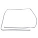 A white rectangular plastic frame with a gray wire.