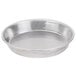 An American Metalcraft aluminum deep dish pizza pan with a white background.