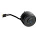 A black Heatcraft fan motor with a blue wire attached to it.