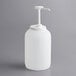 A white plastic Tablecraft pump with a white lid.