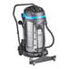 A Lavex wet/dry vacuum cleaner with blue wheels.