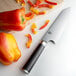 a close up of a red and orange bell pepper