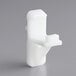 a white plastic holder for a device