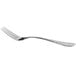 An Acopa stainless steel dinner fork with a silver handle on a white background.