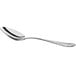 An Acopa Industry stainless steel serving spoon with a textured handle and silver bowl.