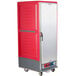 A red and silver Metro C5 holding/proofing cabinet with a black handle.