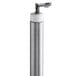 A metal cylinder with a silver heating element inside a white cap.
