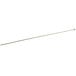 A long thin metal rod with a white background.