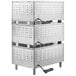 a stack of metal boxes