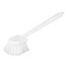 A white Carlisle Sparta pot scrub brush with a handle.