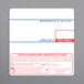 A close-up of a white Cas Safe Handling label with red and blue text.