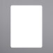 a white rectangular object with a black border