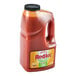 A 0.5 gallon jug of Frank's RedHot Sweet & Spicy Ginger Hot Sauce.