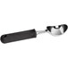 A Tablecraft ice cream scoop with a black non-slip handle and silver scoop.