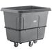 A large grey plastic bin on wheels.