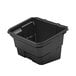 a black plastic container with a square top