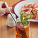 a blurry image of a food