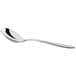 An Acopa Remy stainless steel bouillon spoon with a silver handle.