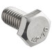 A close-up of a Backyard Pro hexagon head bolt.