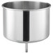 A stainless steel Estella 60 qt. bowl on a stand.