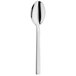 A WMF stainless steel dessert spoon with a long handle.