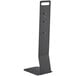 A black metal rectangular table top stand with a hole in the middle.