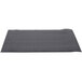 A black ribbed anti-fatigue mat with a grey striped border.