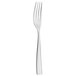 A WMF stainless steel dessert fork with a silver handle.