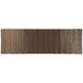 A brown textured melamine platter with a grid pattern.
