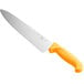 A Choice 10" Chef Knife with a yellow handle.