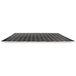 A black textured Elite Global Solutions melamine platter on a table.