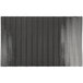 A black rectangular Elite Global Solutions melamine platter with a textured woven surface.