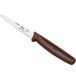 A Choice paring knife with a brown handle.