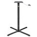 A black FLAT Tech table base with a height adjusting pneumatic post.