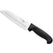 A Choice Santoku knife with a black handle.