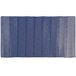 A blue textured melamine platter with a wavy design.