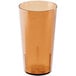 A brown Cambro plastic tumbler.