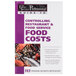 A book titled "Controlling Restaurant & Food Service Food Costs" on a counter.