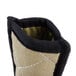 A white San Jamar pot holder with a zipper.