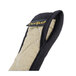 A San Jamar Bestan pot and pan handle holder in black and tan leather.