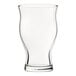 A clear Pasabahce beer taster glass.