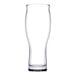 A clear Pasabahce Revival Pilsner glass with a white background.